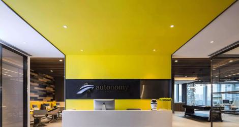 3000㎡中關(guān)村通航大廈辦公樓，材料和空間的對話！